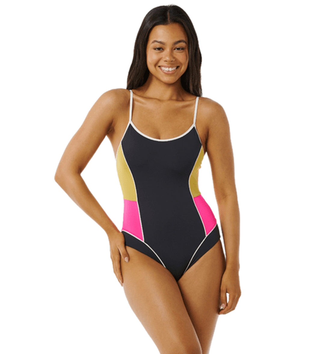 Rip Curl Women's Hibiscus Heat Splice One Piece Swimsuit