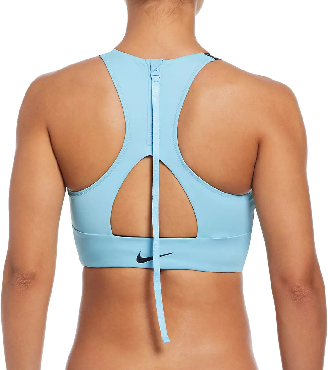 Nike Women's Hydralock Fusion High Neck Midkini Top