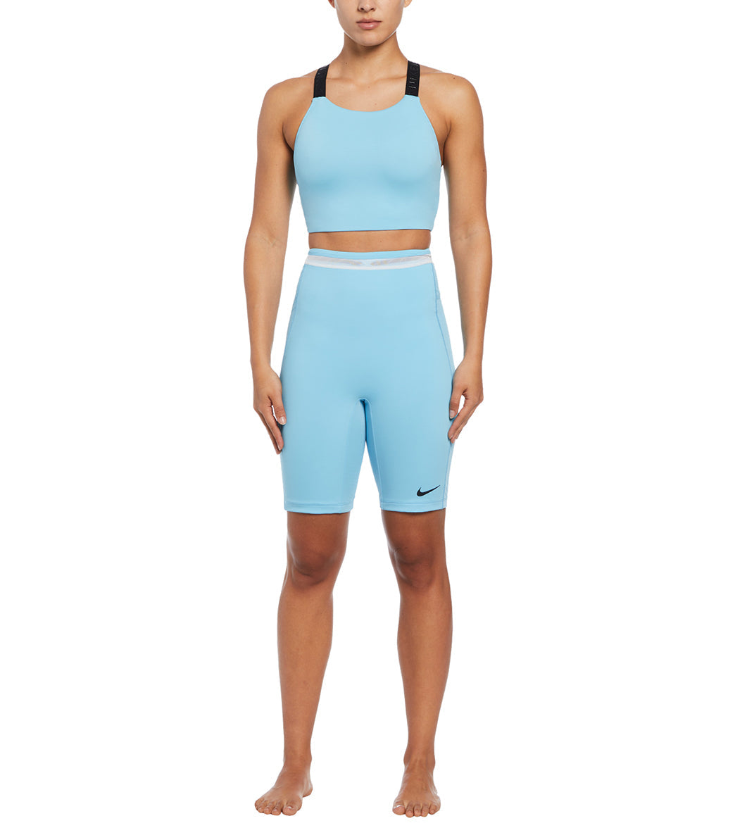 Nike Women's Hydralock Fusion High Neck Midkini Top