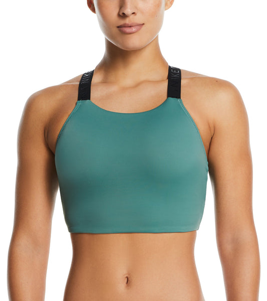 Nike Women's Hydralock Fusion High Neck Midkini Top