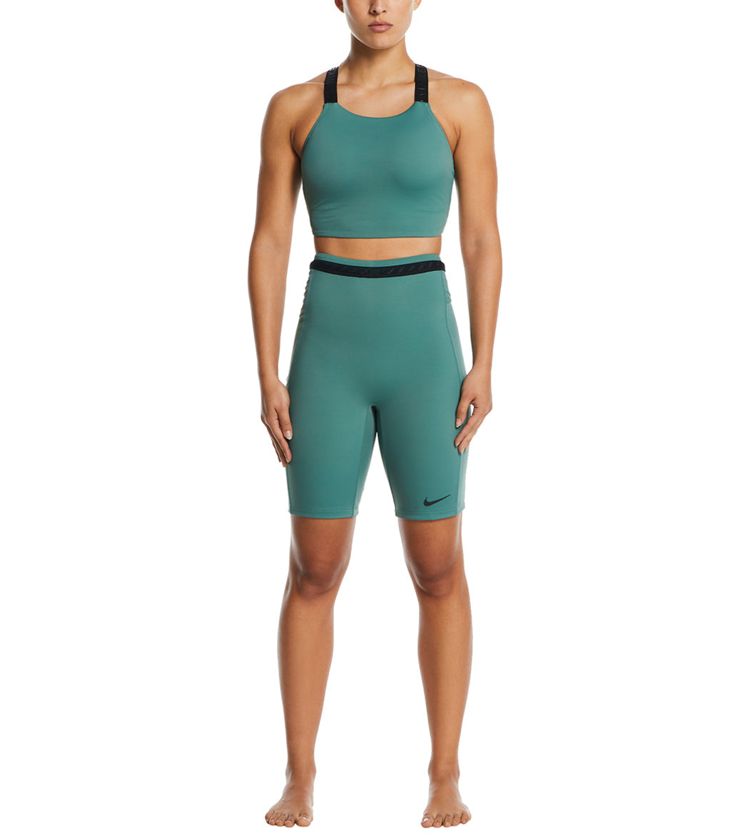 Nike Women's Hydralock Fusion High Neck Midkini Top