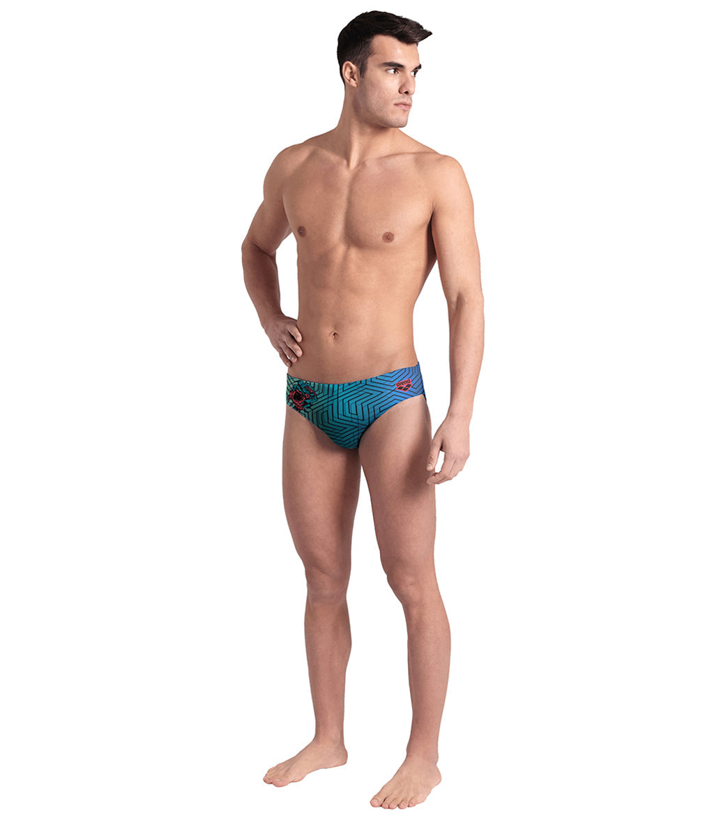 Arena Men's Drew Kibler Roses Brief Swimsuit