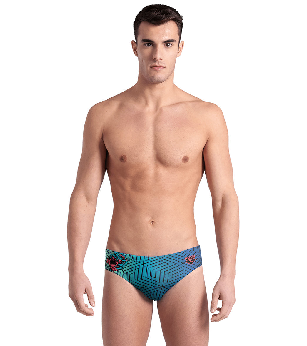 Arena Men's Drew Kibler Roses Brief Swimsuit