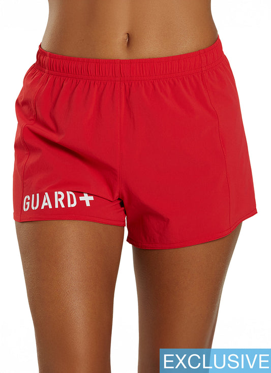 JOLYN Women's Janie 2.0 Lifeguard Logo Run Short