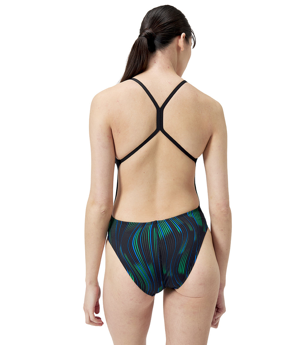 Speedo Women's Space Train One Back One Piece Swimsuit