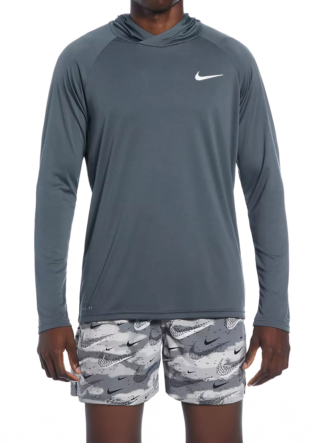 Nike Men's Essential Long Sleeve Hooded Hydroguard Swim Shirt