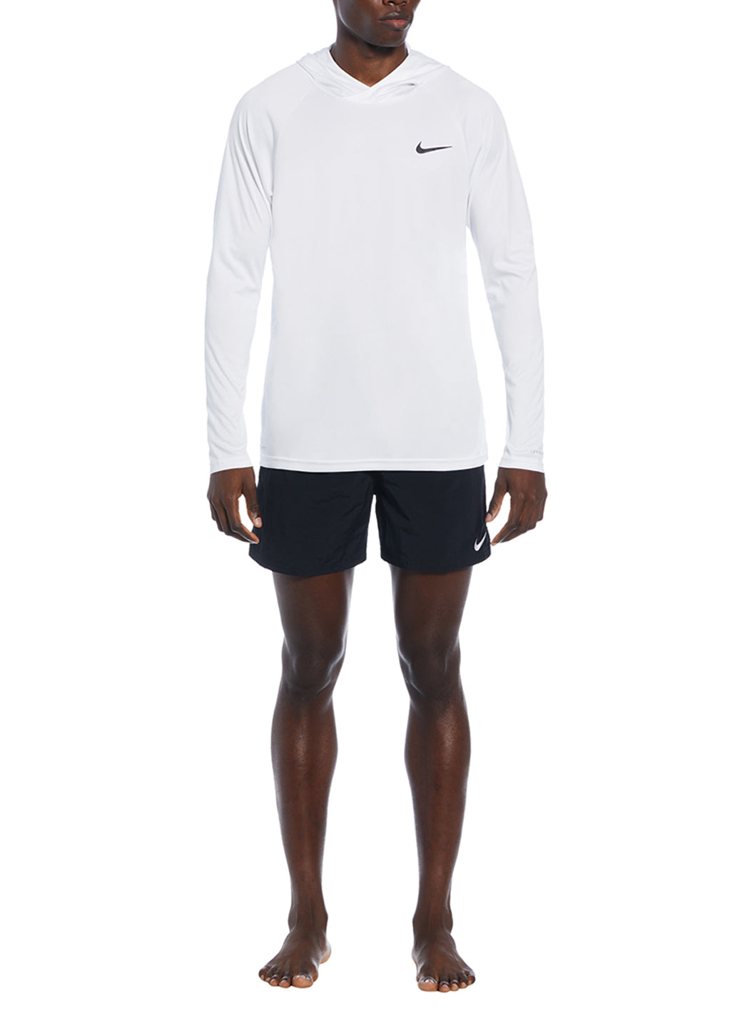 Nike Men's Essential Long Sleeve Hooded Hydroguard Swim Shirt