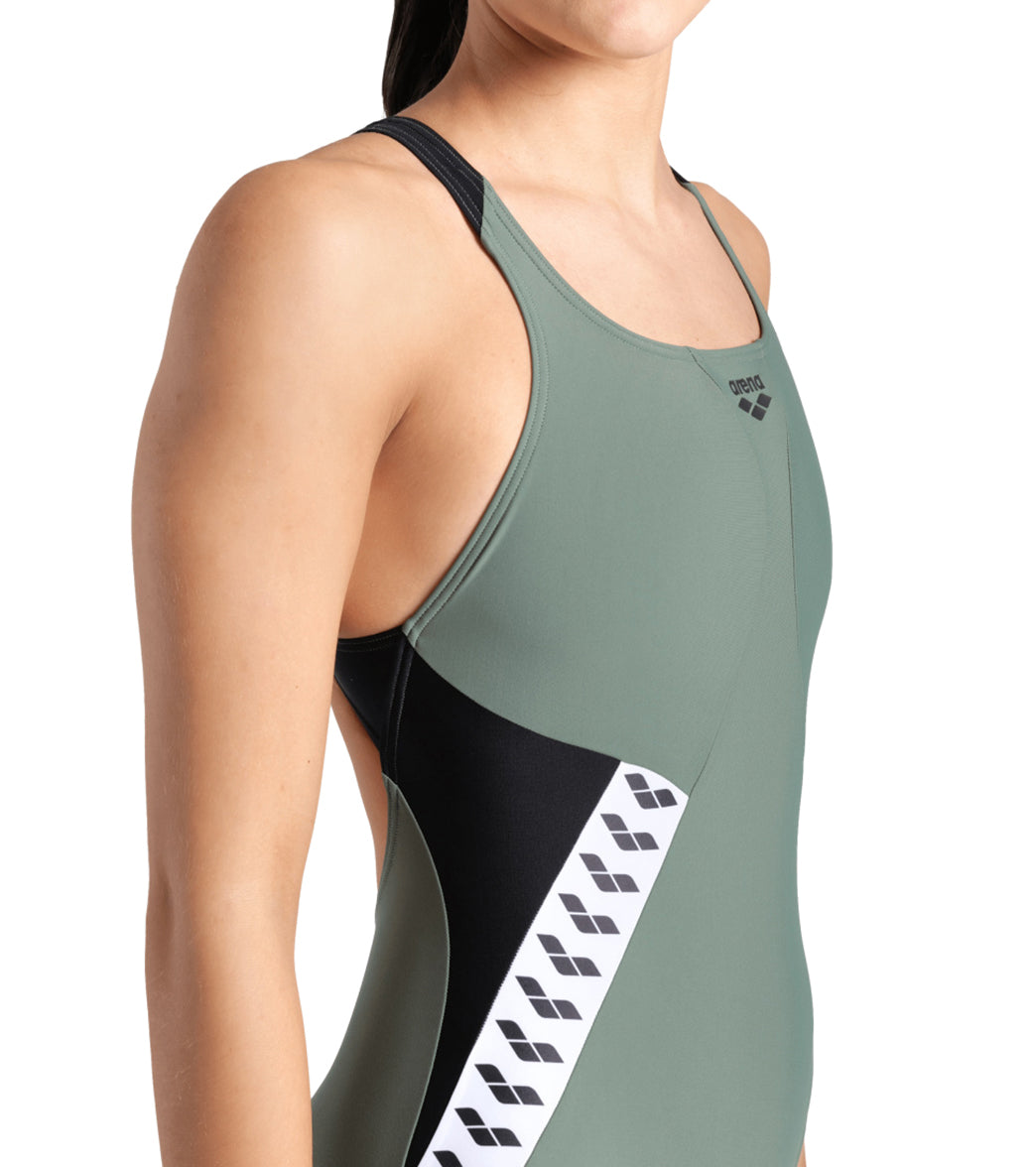Arena Women's Stripe Pro Back One Piece Swimsuit