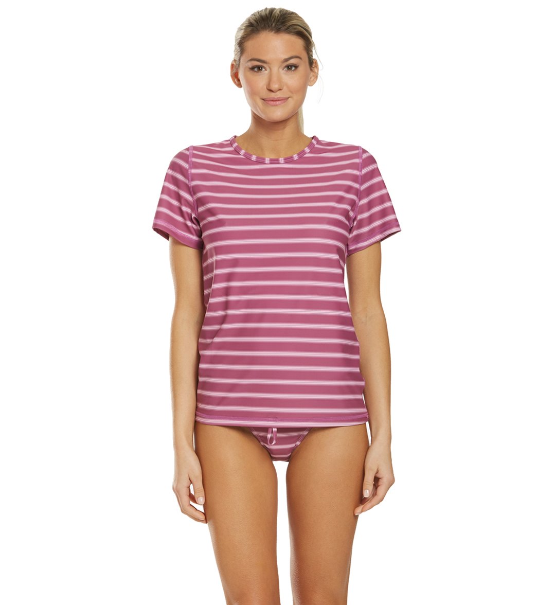 Level Six Women's Coastal Short Sleeve Loose Fitting Surf Tee