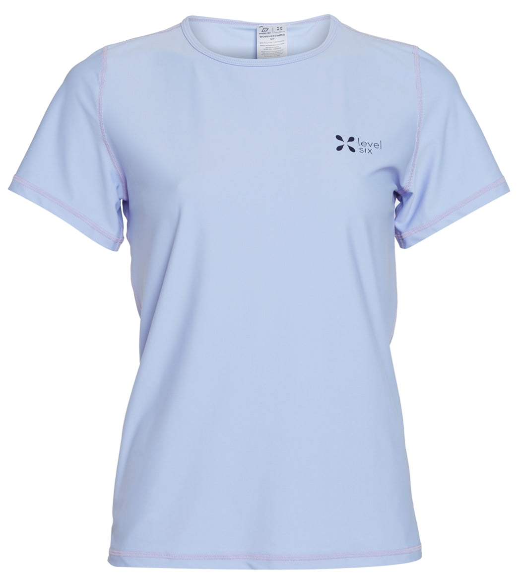 Level Six Women's Coastal Short Sleeve Loose Fitting Surf Tee
