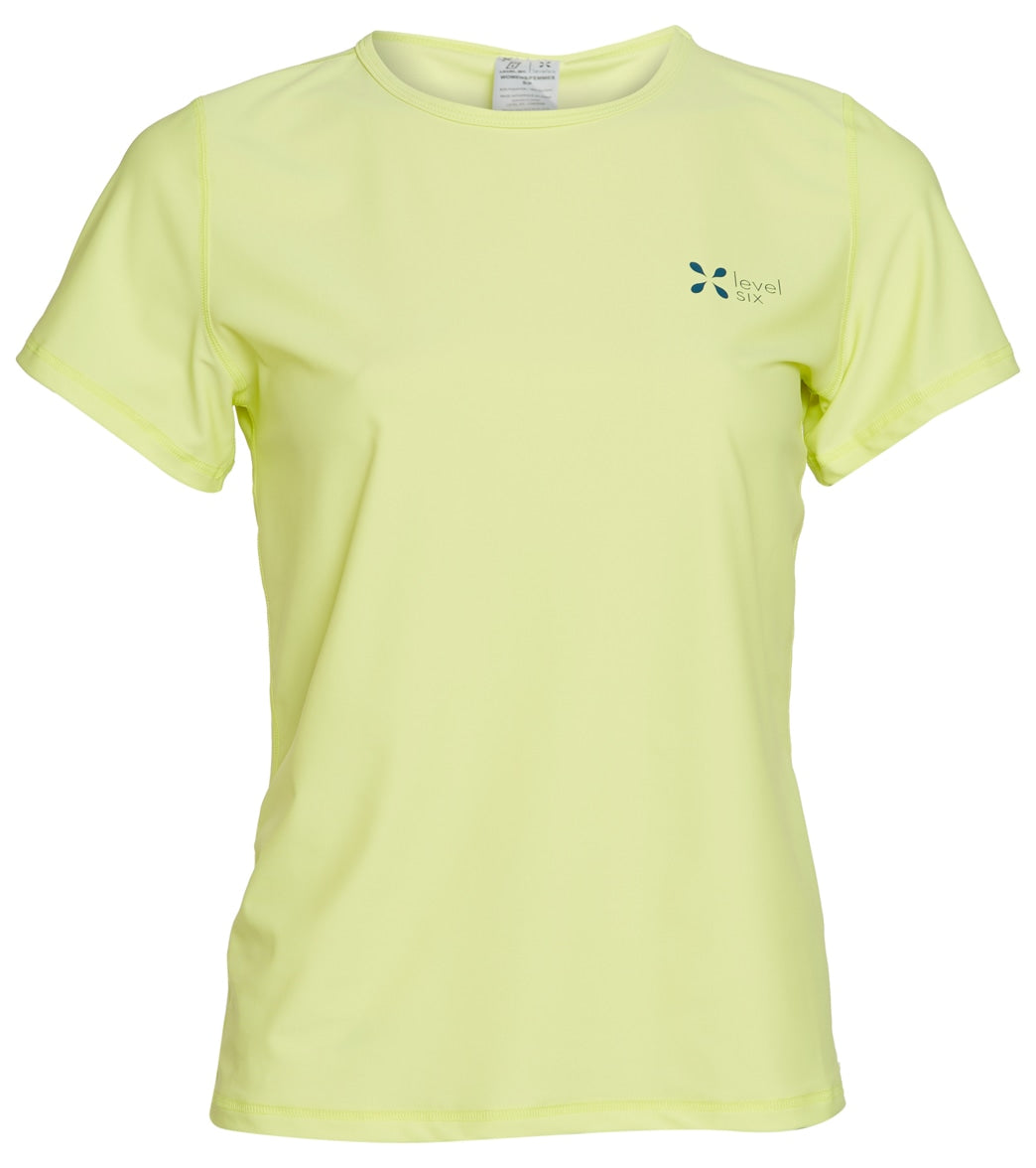 Level Six Women's Coastal Short Sleeve Loose Fitting Surf Tee