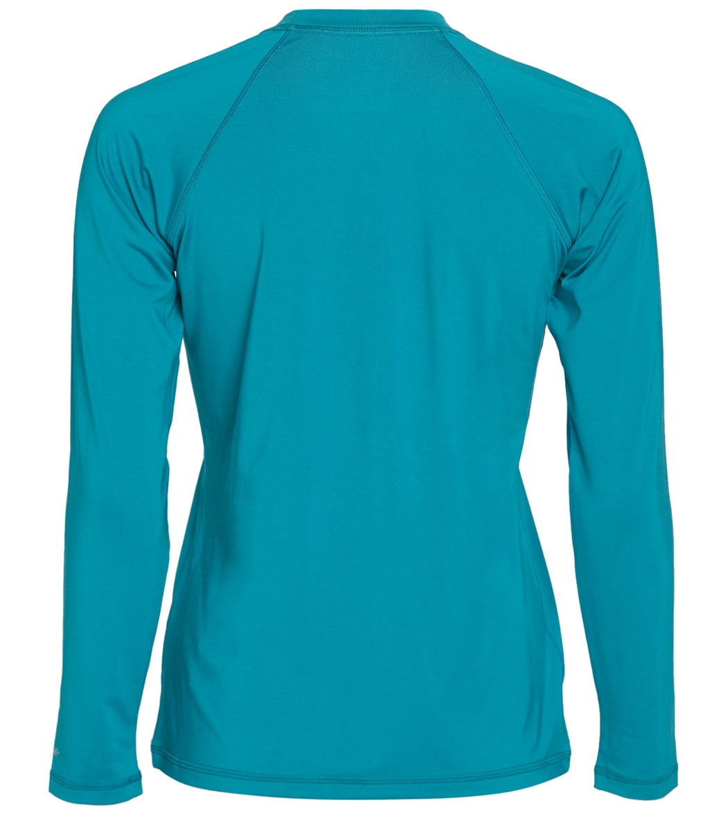 Nike Women's Solid Long Sleeve Hydro Rashguard