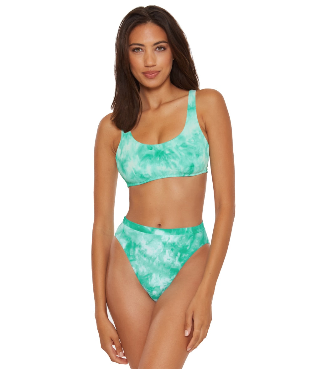 Becca Swim Women's Crystal Hi-Waist Bikini Bottom