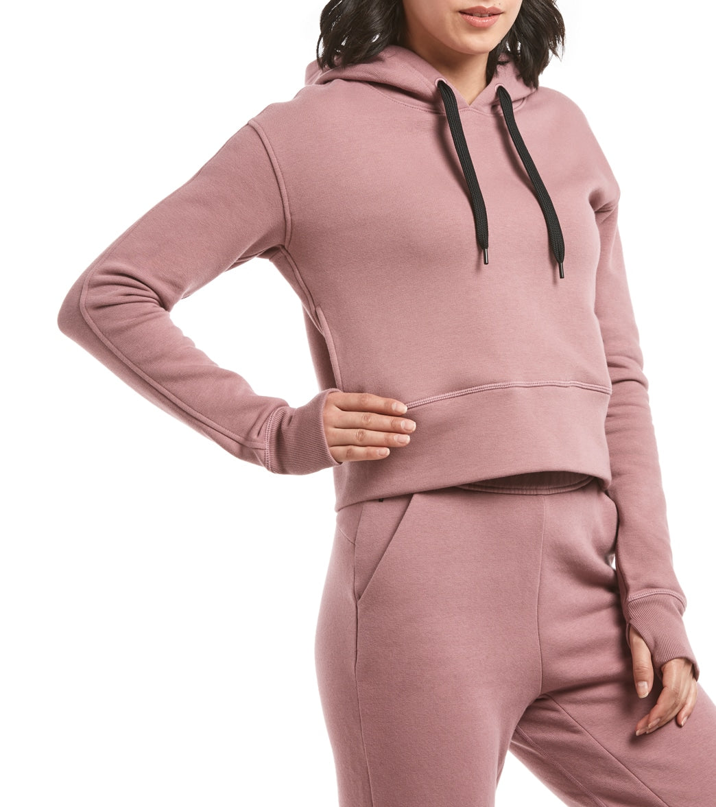 Public Rec Luxe Fleece Cropped Hoodie