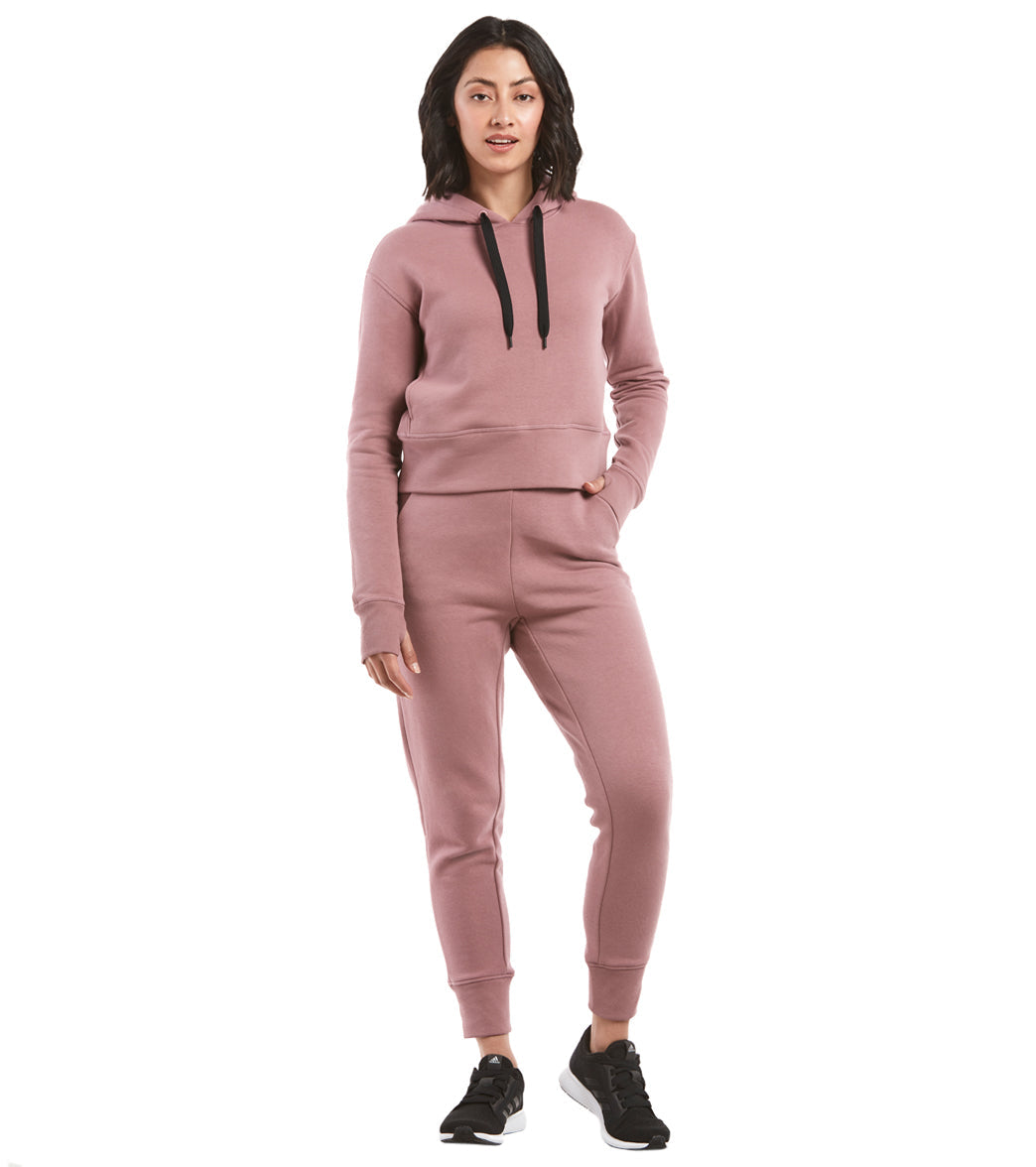 Public Rec Luxe Fleece Cropped Hoodie