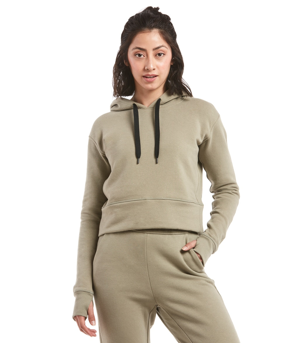 Public Rec Luxe Fleece Cropped Hoodie