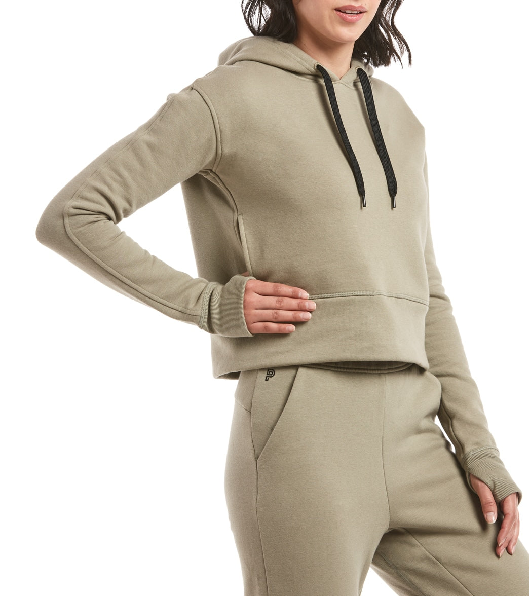Public Rec Luxe Fleece Cropped Hoodie