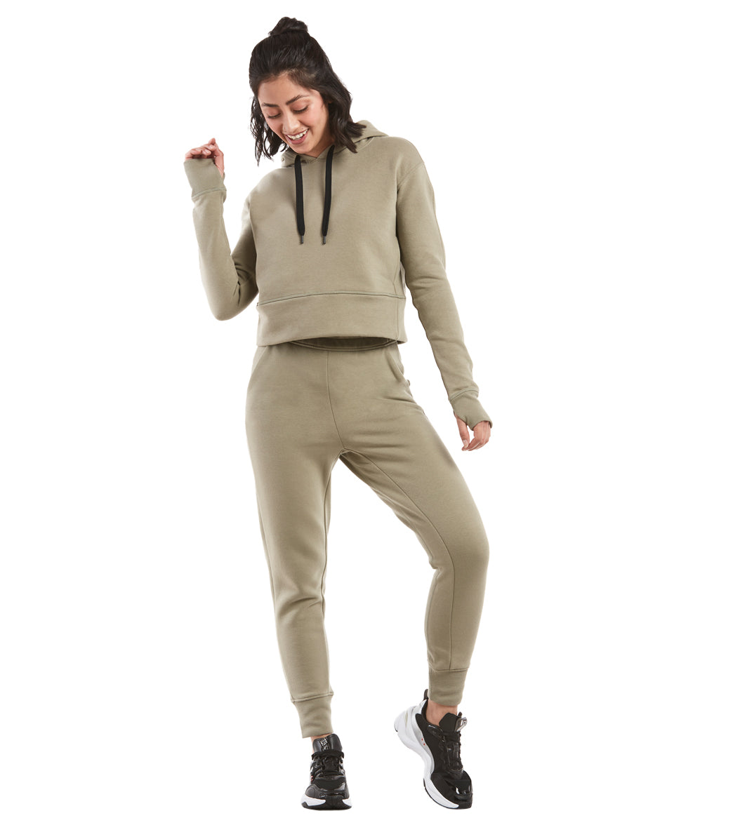 Public Rec Luxe Fleece Cropped Hoodie