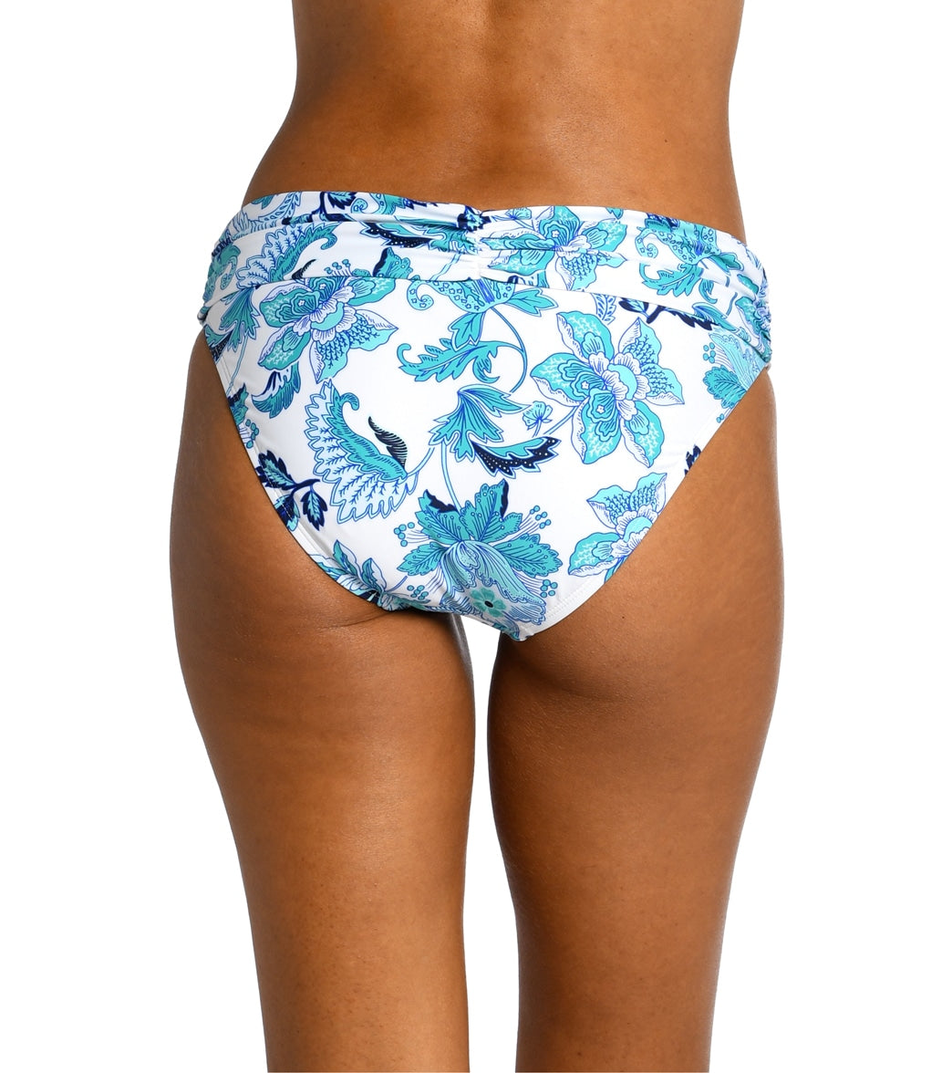 La Blanca Women's Santorini Sun Shirred Band Hipster Bikini Bottom