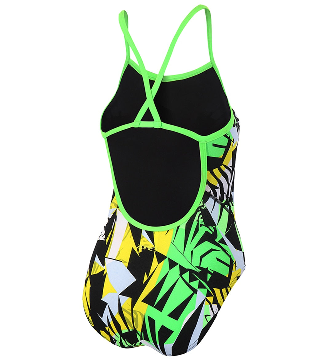 Zone3 Girls High Jazz 2.0 Strap Back Swimsuit
