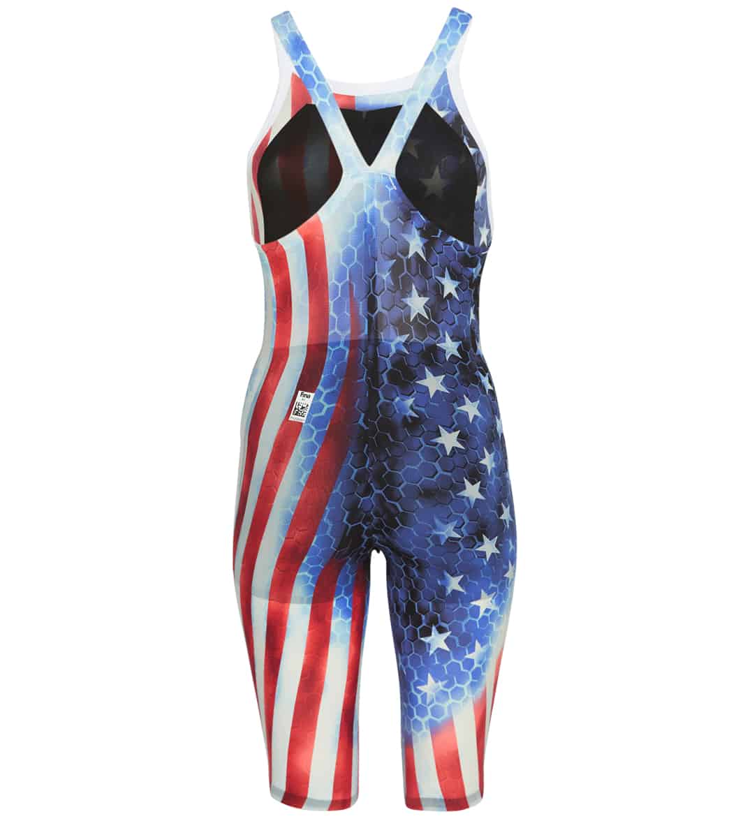 TYR Women's Avictor Supernova USA Closed Back Tech Suit Swimsuit