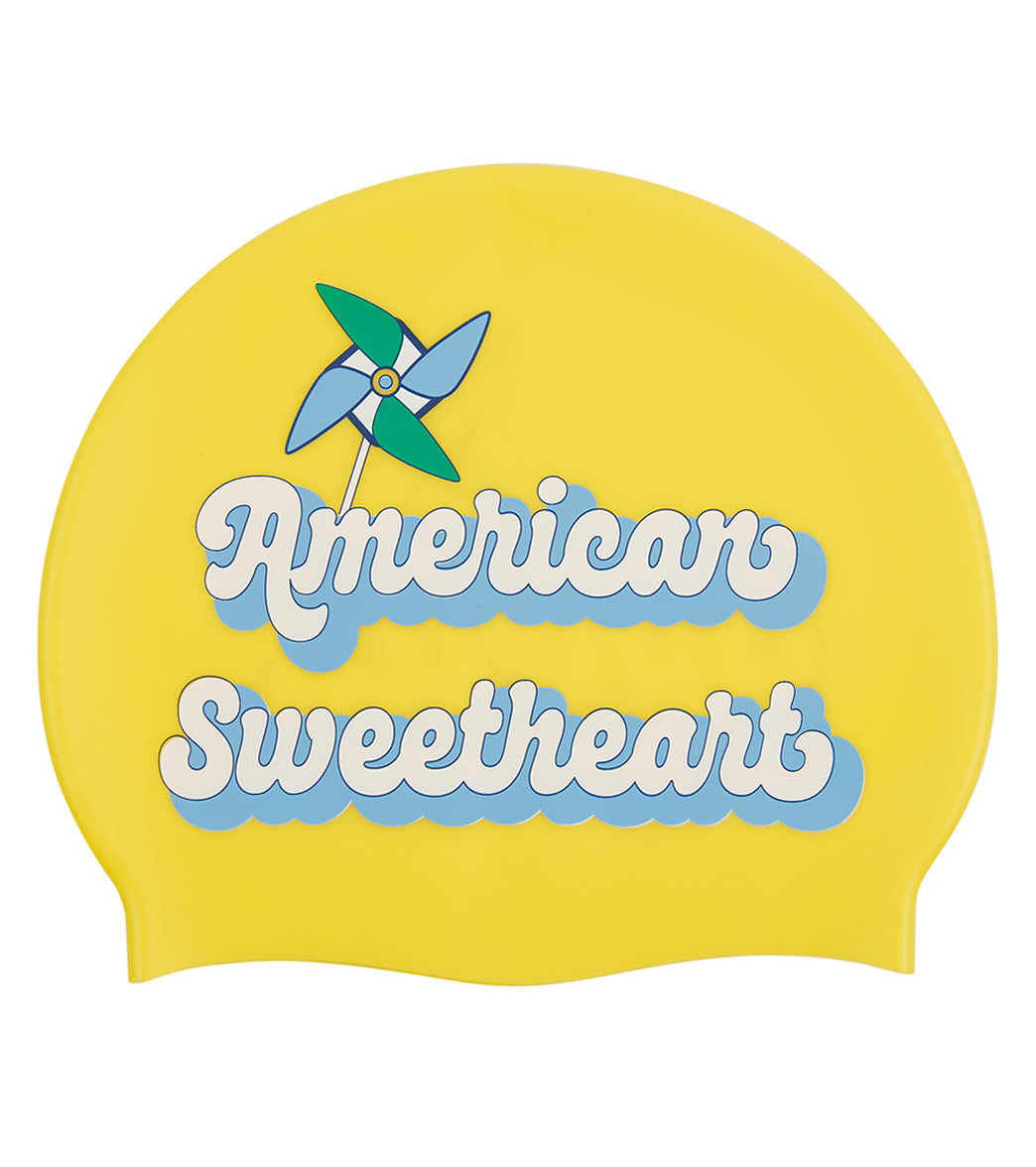 Sporti x Alex & Gretchen Walsh American Sweetheart Silicone Swim Cap