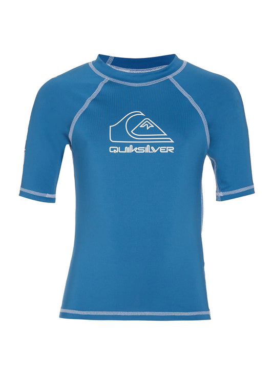 Quiksilver Boys' On Time Short Sleeve UPF 50 Rash Guard (Toddler, Little Kid)