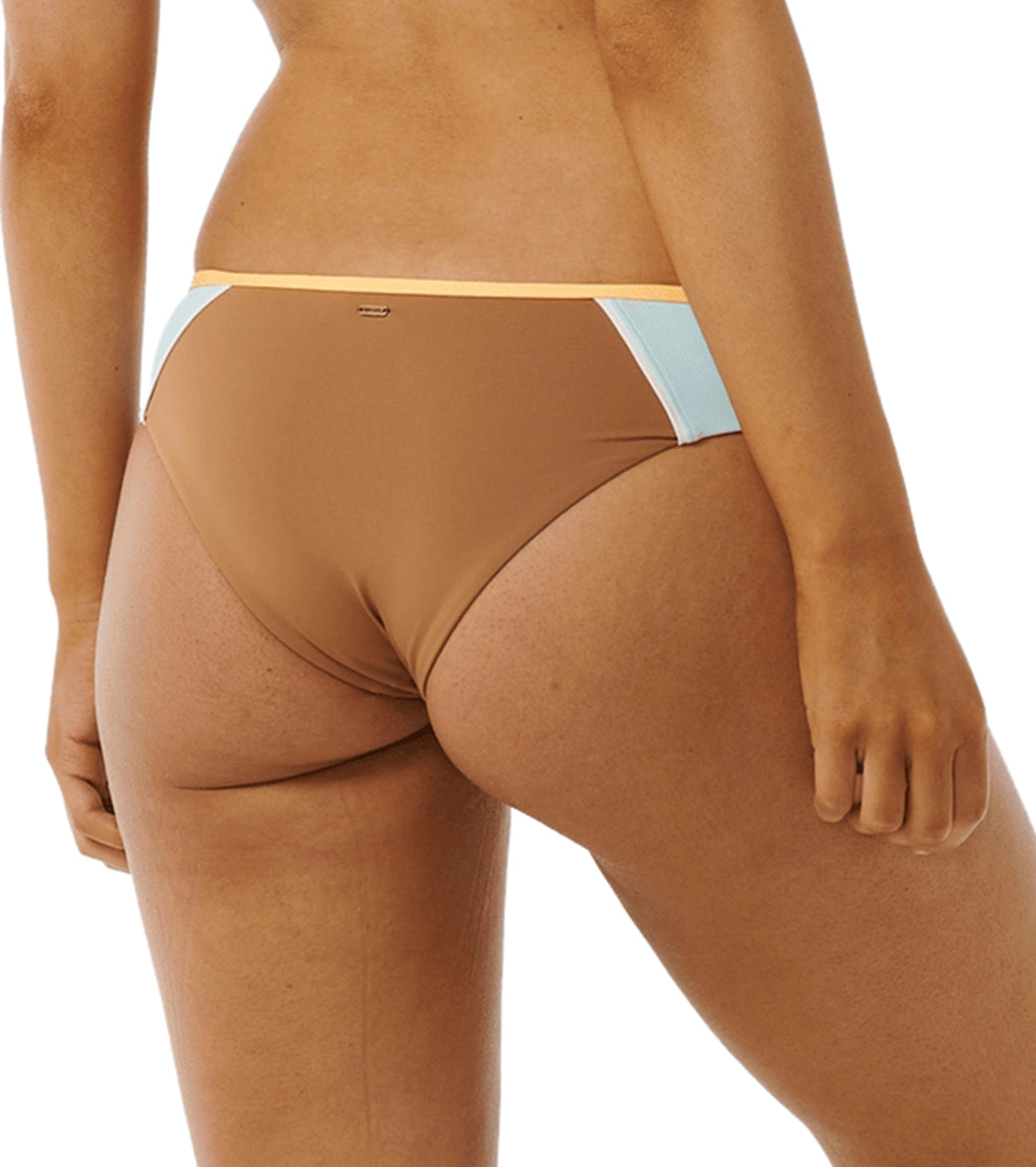 Rip Curl Women's Hibiscus Heat Splice Cheeky Bikini Bottom
