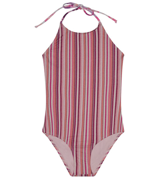 Splendid Girls' Lurex Stripe One Piece Swimsuit (Big Kid)