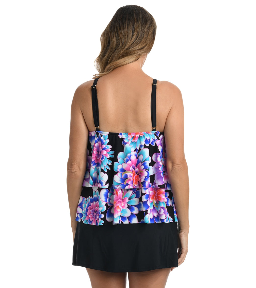 Maxine Women's Mums The Word High Neck Ruffle Tankini Top