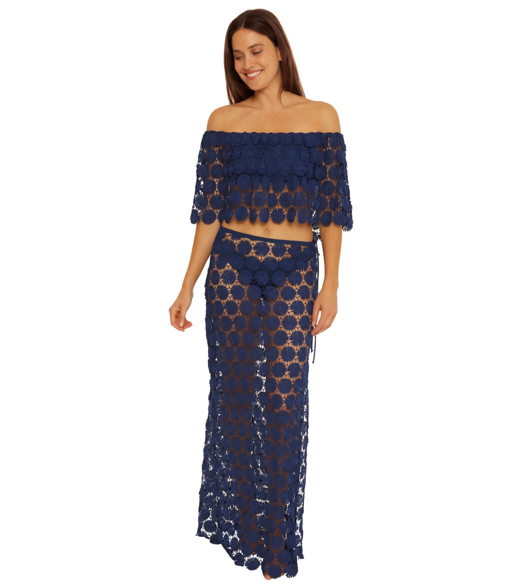 Trina Turk Women's Bardot Off The Shoulder Crop Top