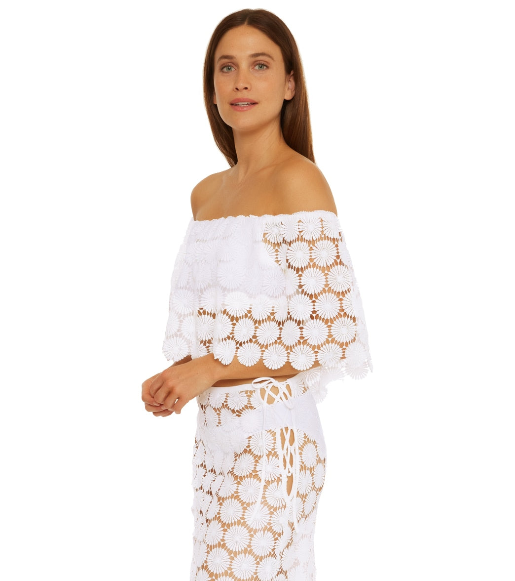 Trina Turk Women's Bardot Off The Shoulder Crop Top