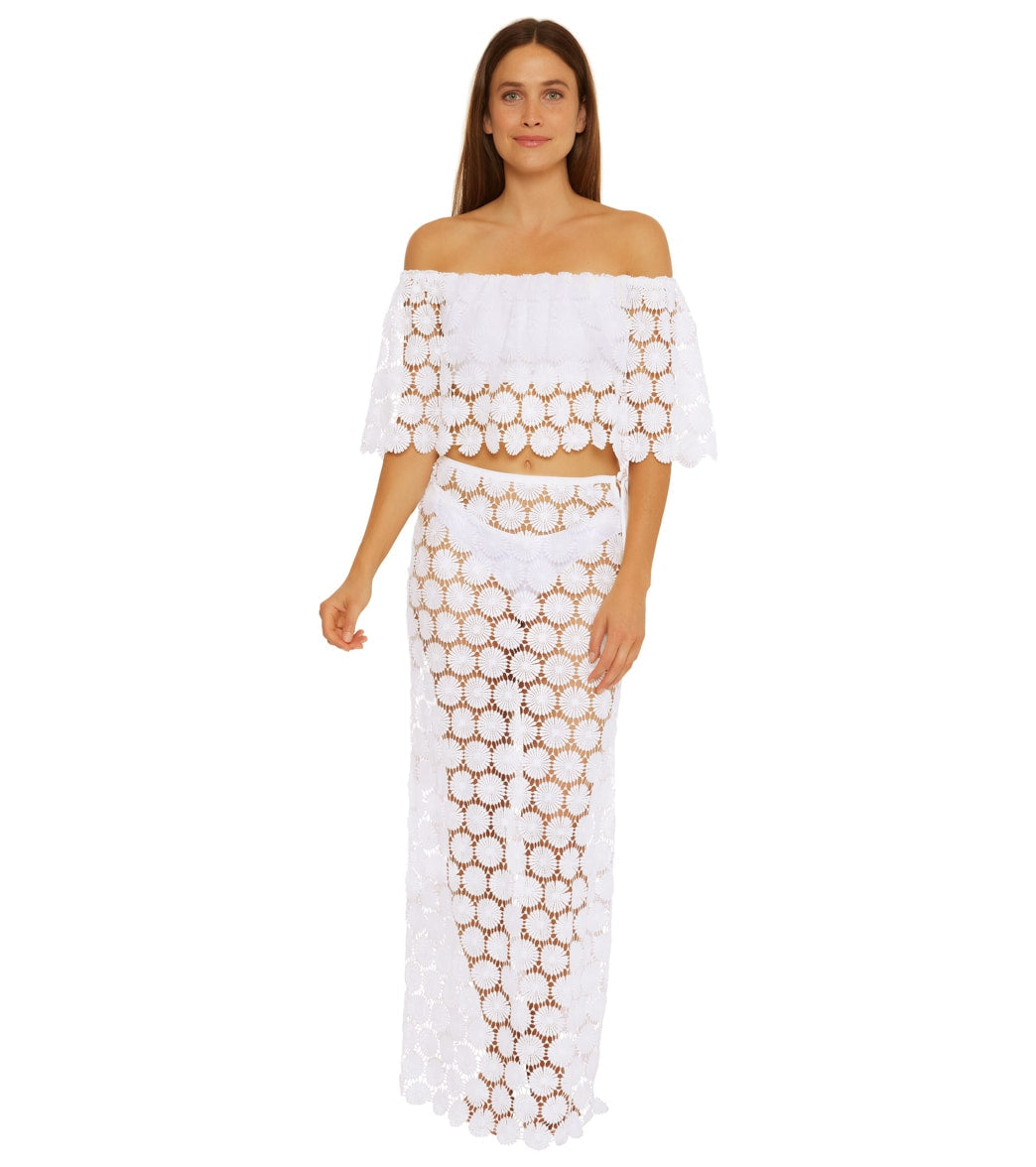 Trina Turk Women's Bardot Off The Shoulder Crop Top