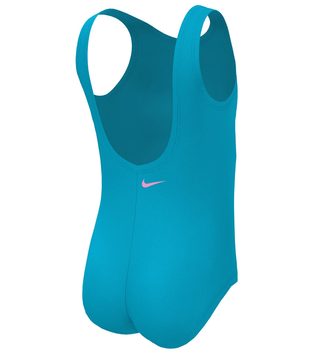 Nike Girls' Multi Logo One Piece Swimsuit (Little Kid)