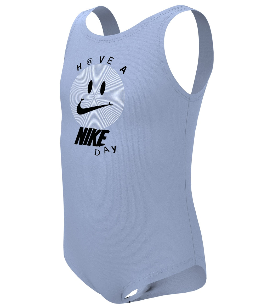 Nike Girls' Multi Logo One Piece Swimsuit (Little Kid)