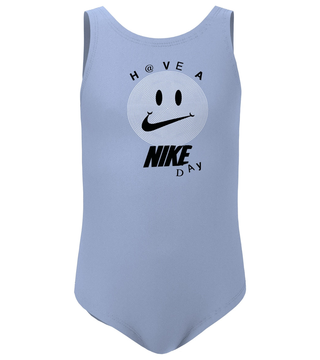 Nike Girls' Multi Logo One Piece Swimsuit (Little Kid)