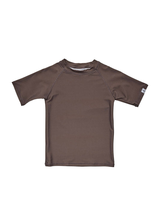 Snapper Rock Boys' Chocolate Sustainable Short Sleeve Rashguard (Toddler, Little Kid, Big Kid)