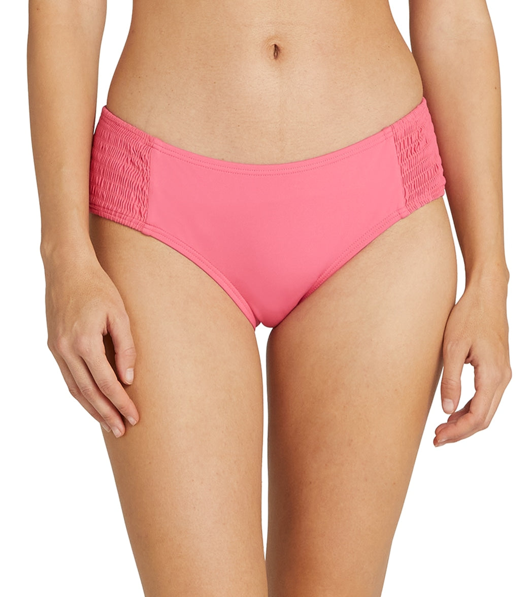 Kate Spade New York Women's Solids Smocked Bikini Bottom