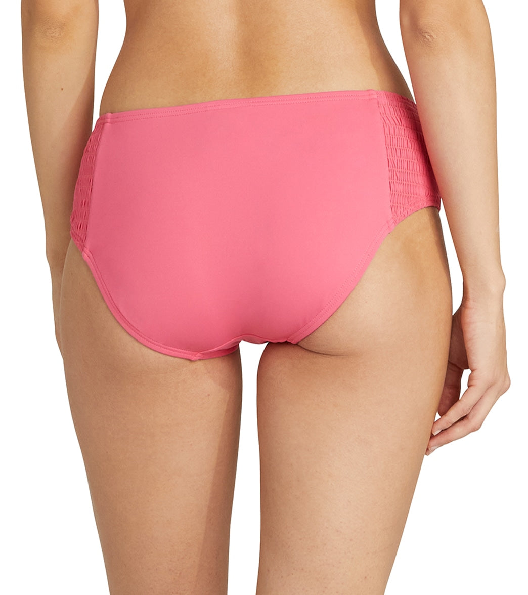 Kate Spade New York Women's Solids Smocked Bikini Bottom