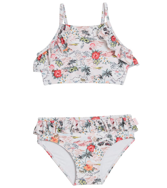 Seafolly Girls' Coast To Coast Two Piece Halter Bikini Set (Baby, Toddler, Little Kid)
