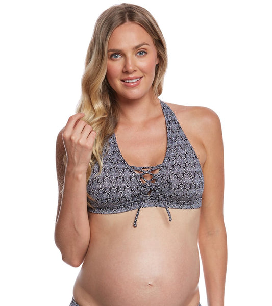 Prego Swimwear Maternity Daisy Dot Skirted Bikini Set