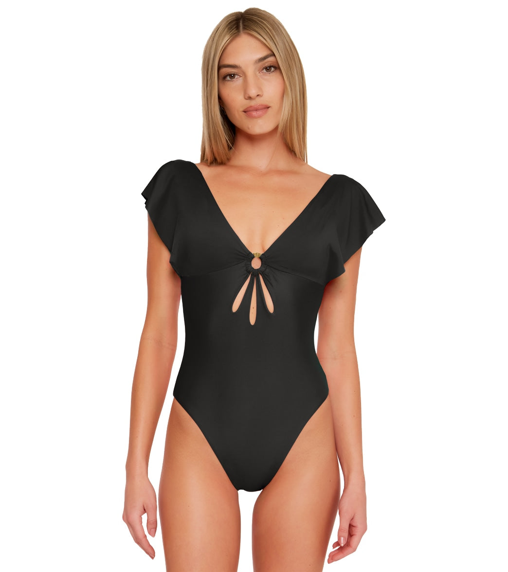 Trina Turk Women's Monaco Flutter One Piece Swimsuit