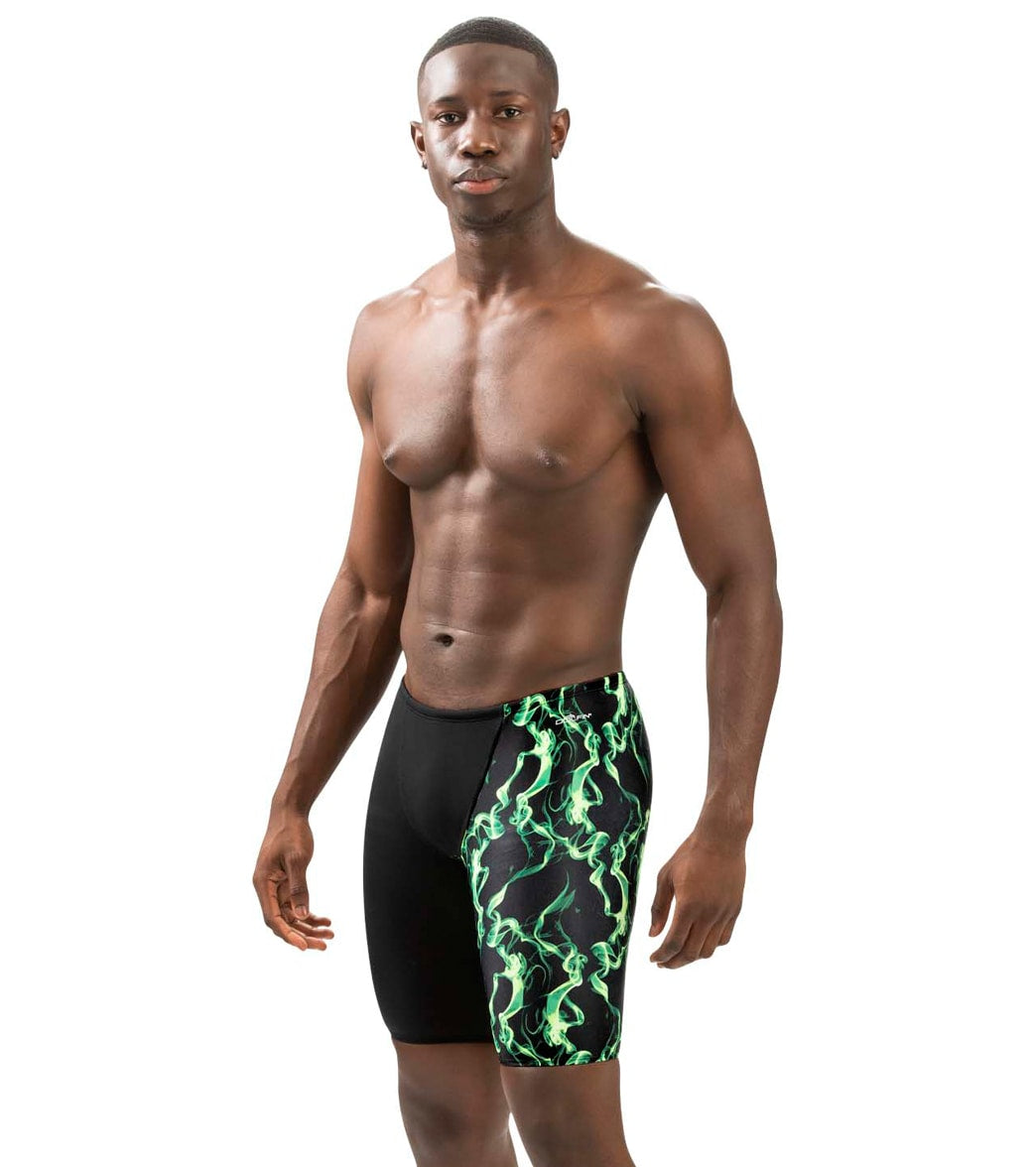 Dolfin Men's Reliance Vapor Print Spliced Jammer Swimsuit