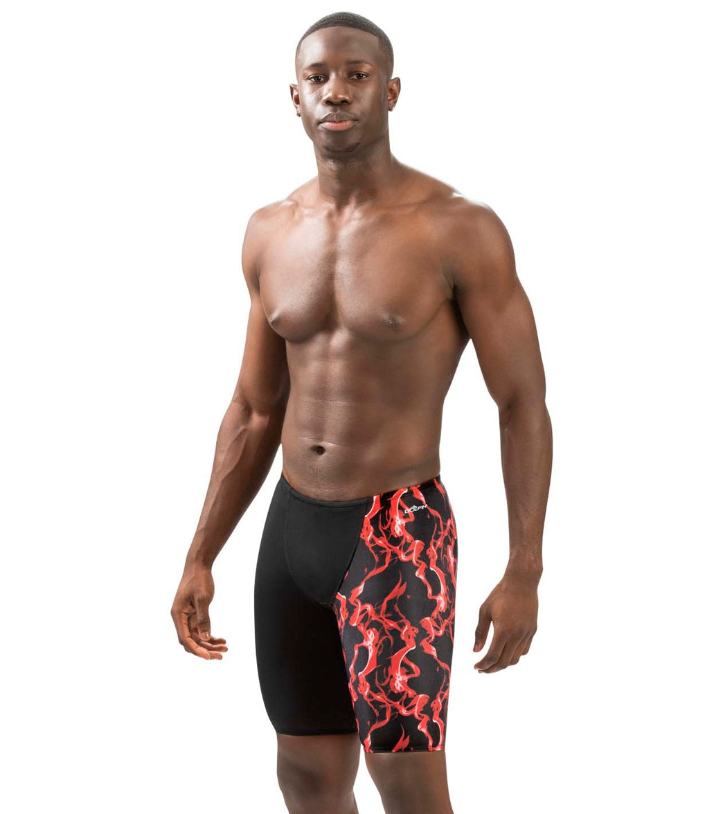 Dolfin Men's Reliance Vapor Print Spliced Jammer Swimsuit
