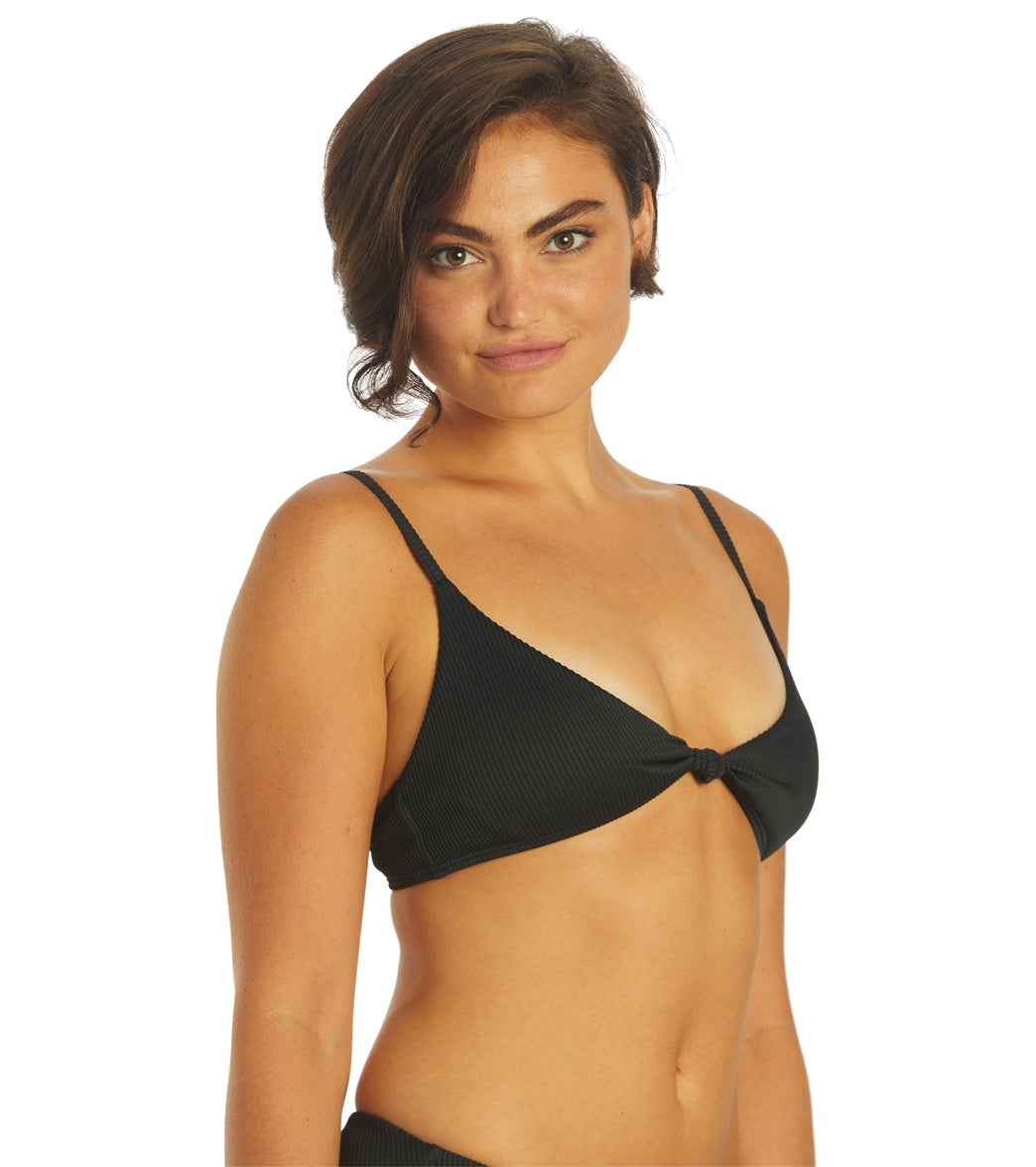 Roxy Women's Rib Roxy Love The Surf Knot Bikini Top