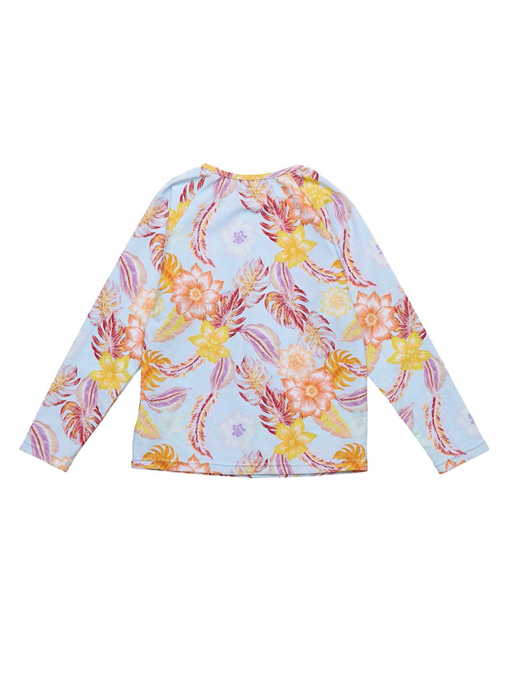 Snapper Rock Girls' Boho Tropical Sustainable Long Sleeve Rashguard (Big Kid)