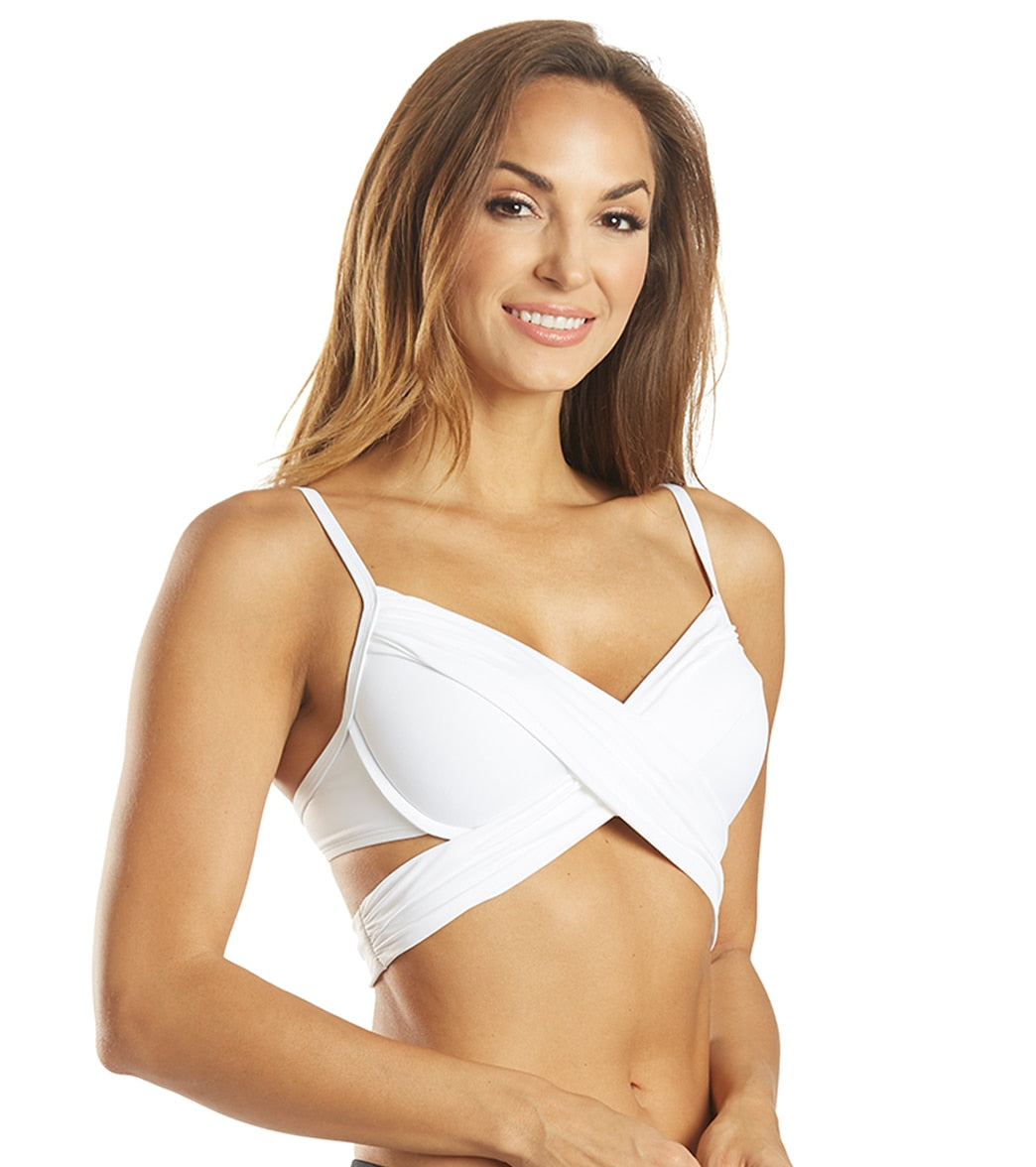 La Blanca Island Goddess Wrap Underwire Bikini Top