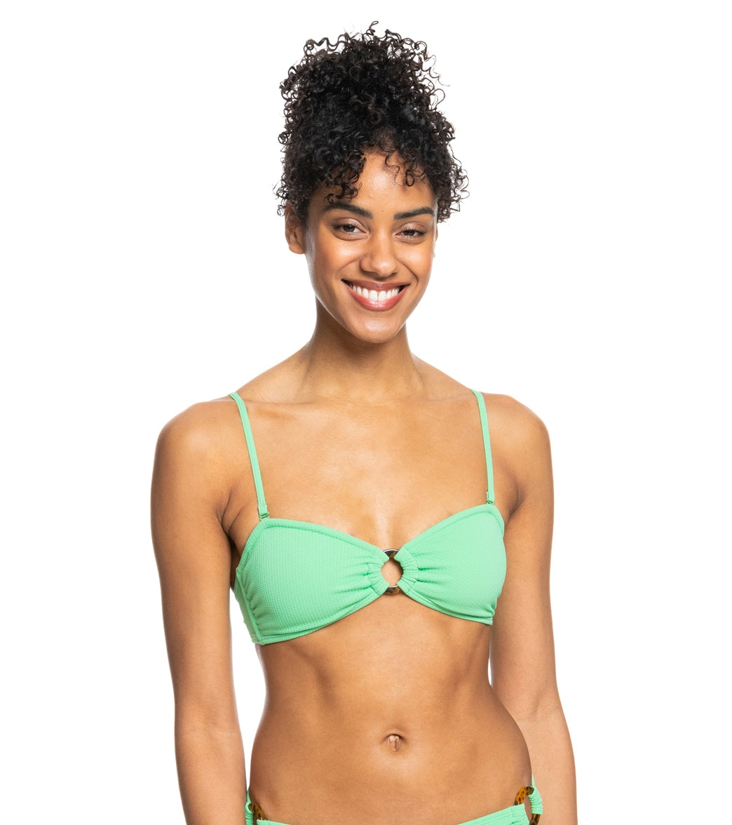 Roxy Women's Color Jam SD Bandeau Bikini Top