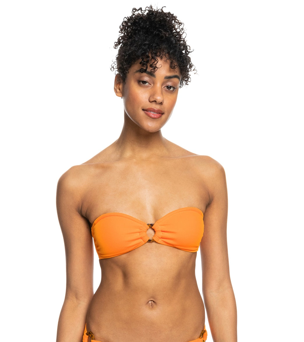 Roxy Women's Color Jam SD Bandeau Bikini Top