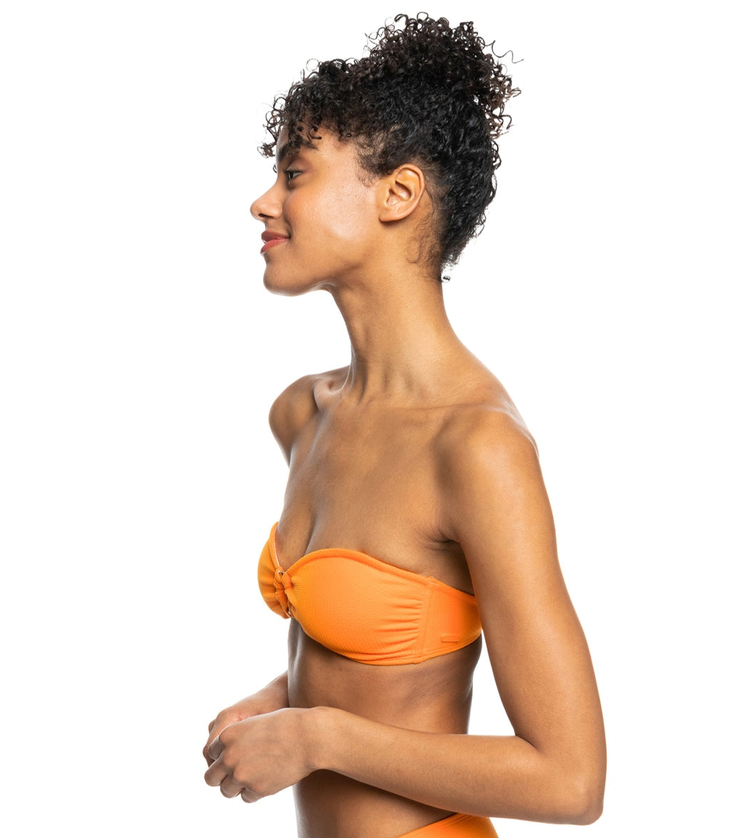 Roxy Women's Color Jam SD Bandeau Bikini Top